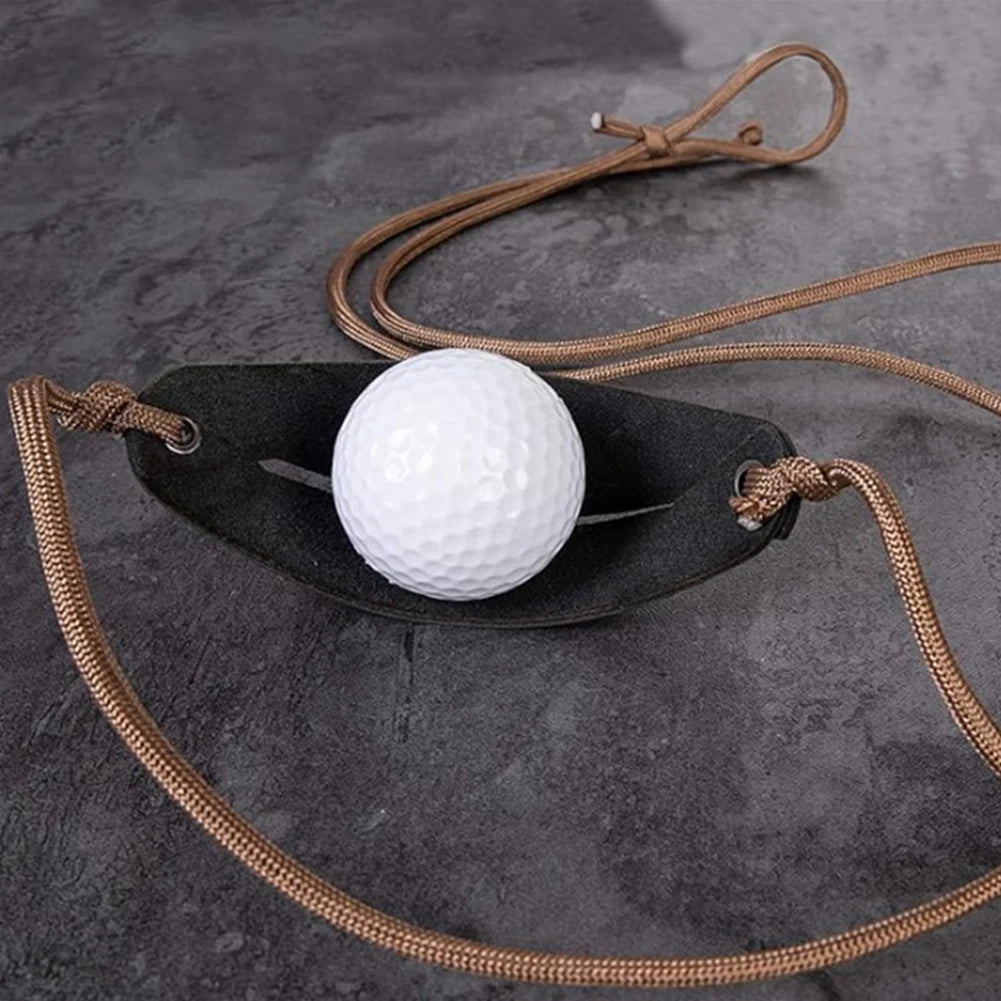 Electric Leather Throwing Sling For Outdoor Slingshot Camping Shooting