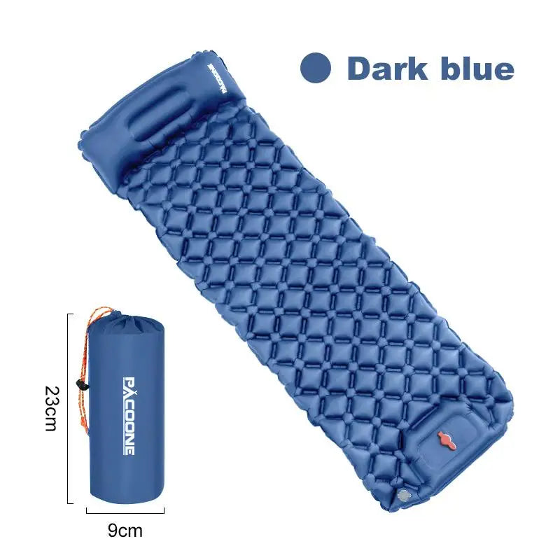 Ultralight Camping Sleeping Pad With Pillows Built In Inflator Pump