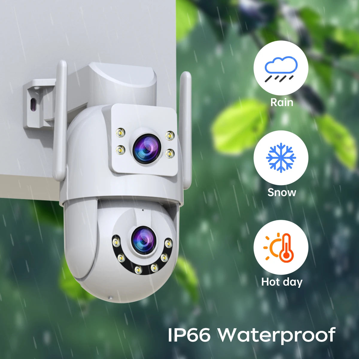 JOOAN 4K 8MP WiFi PTZ Outdoor Camera With AI Tracking