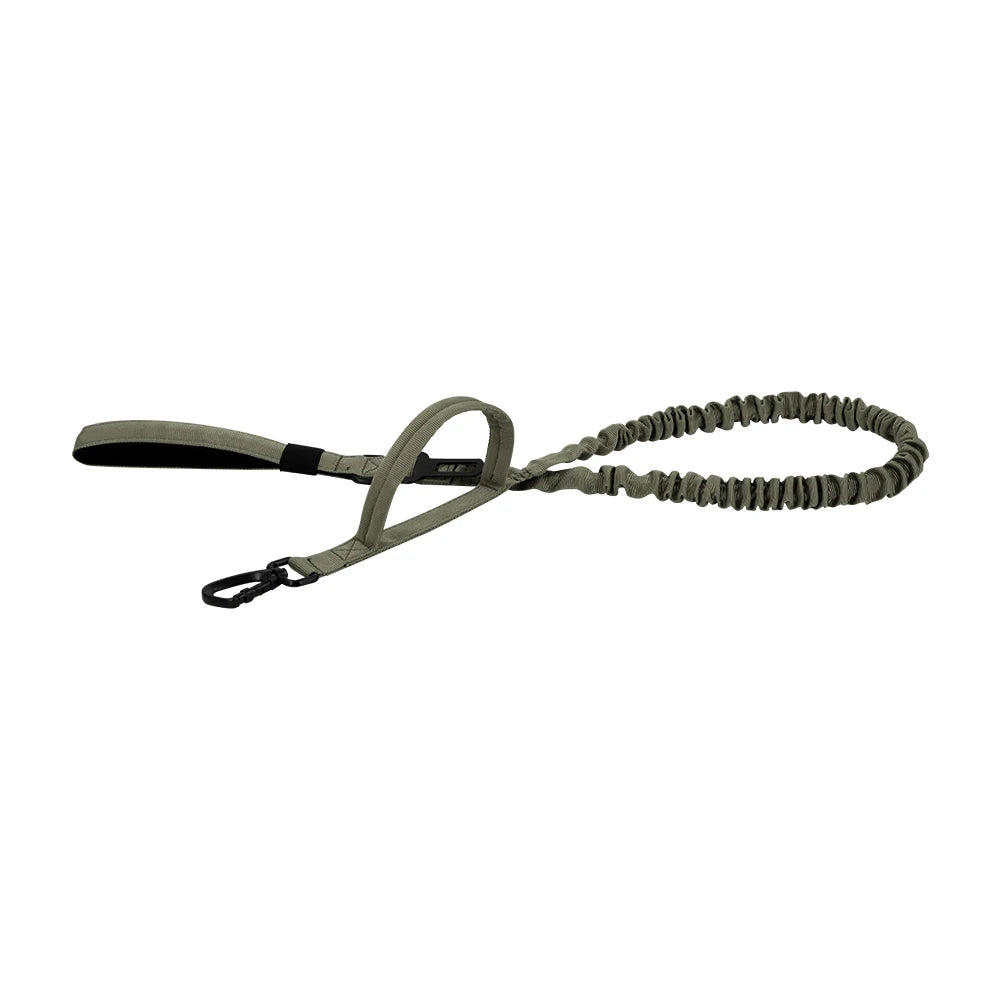 PETRAVELCN Military Dog Leash With Quick Release Elastic Rope And Dual Handles