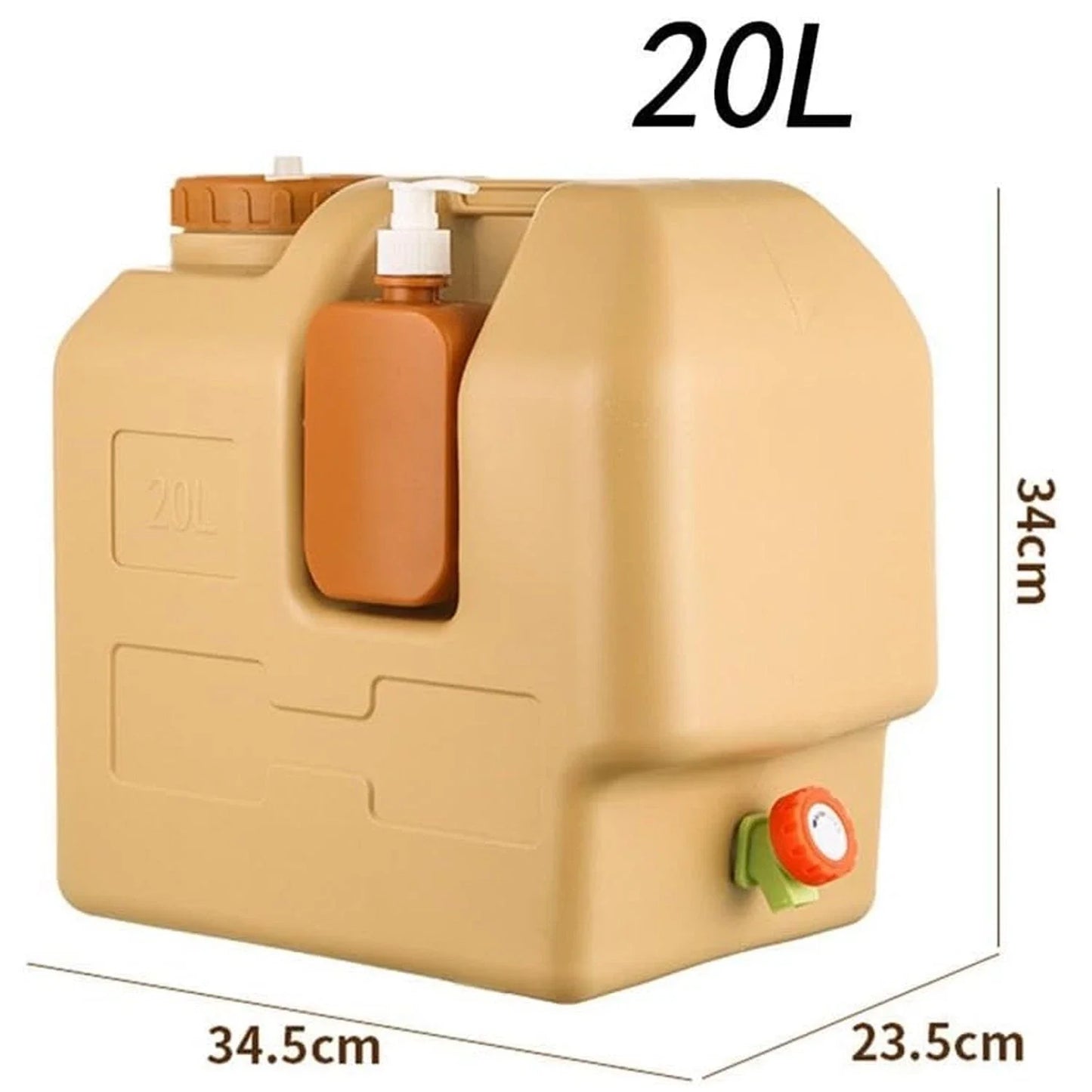 Emergency Portable Camping Water Storage Jug With Spigot