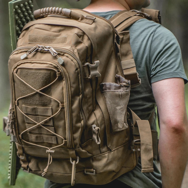 LQARMY Tactical Outdoor Backpack for Hiking and Travel