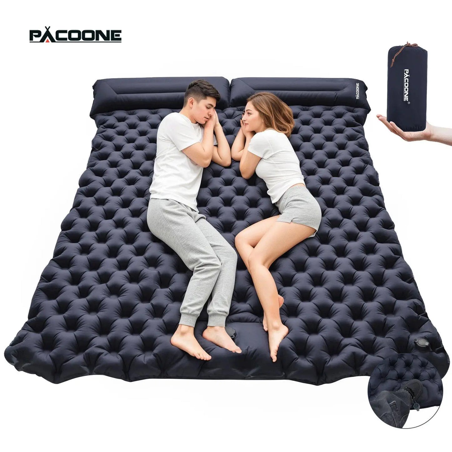 Foldable Outdoor Inflatable Mattress Warm Ultra Wide For Indoor Use