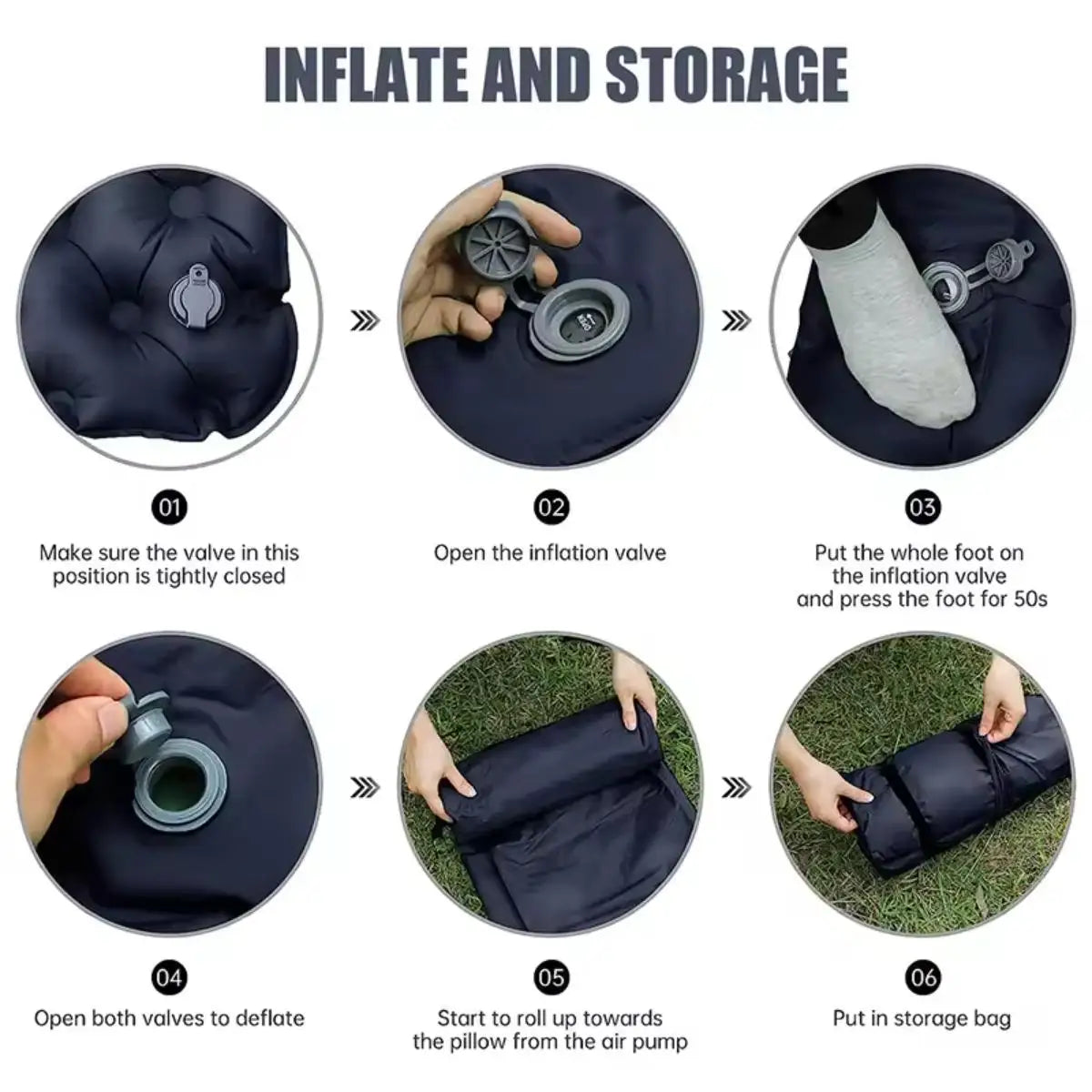Foldable Outdoor Inflatable Mattress Warm Ultra Wide For Indoor Use