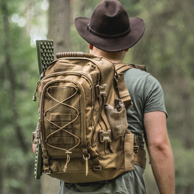 LQARMY Tactical Outdoor Backpack for Hiking and Travel