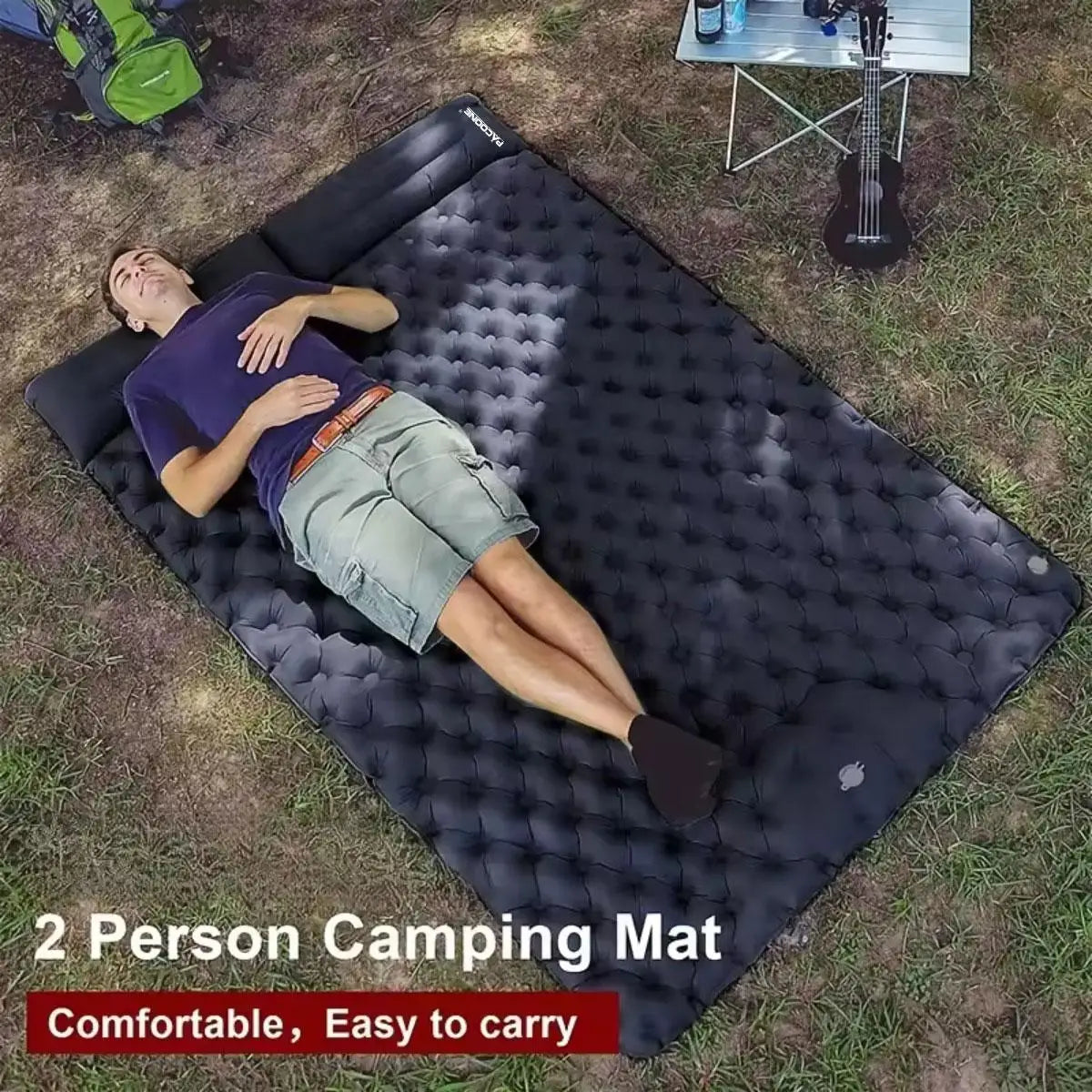 Foldable Outdoor Inflatable Mattress Warm Ultra Wide For Indoor Use