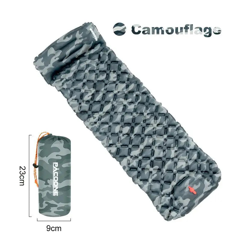 Ultralight Camping Sleeping Pad With Pillows Built In Inflator Pump