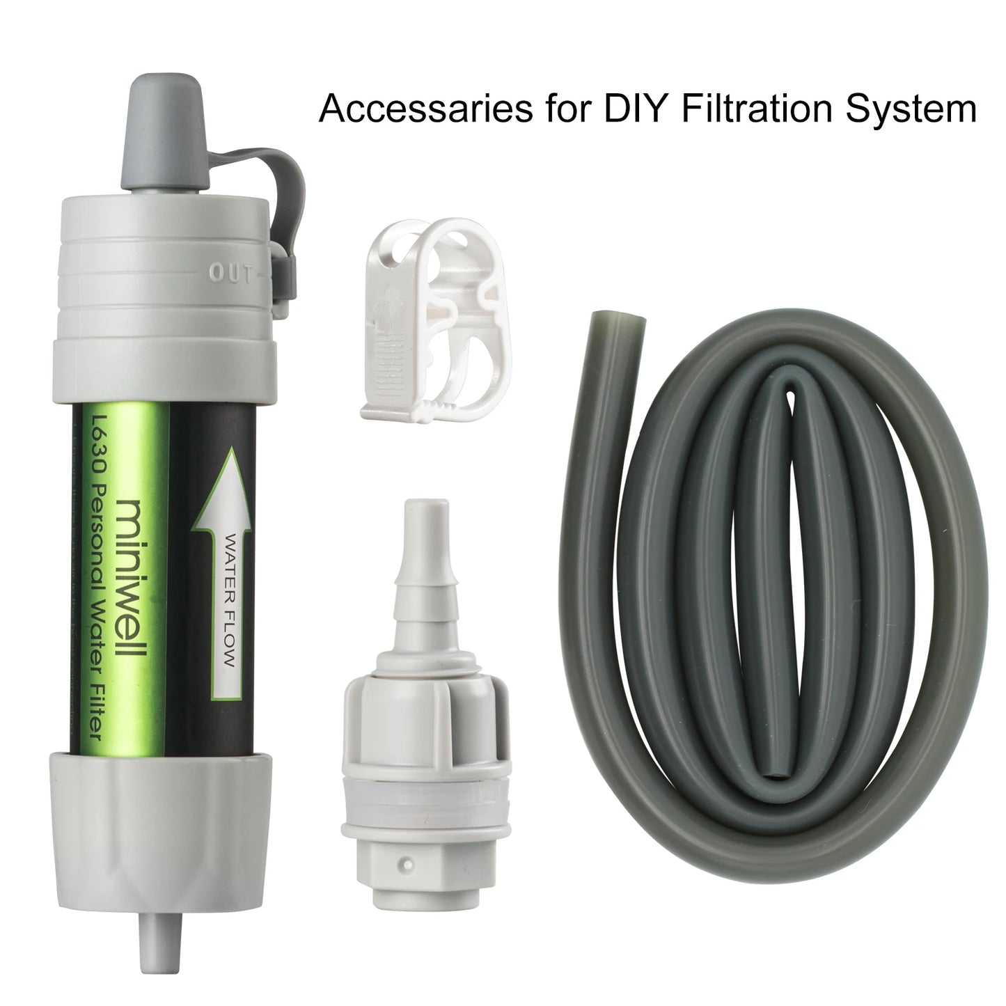Miniwell Outdoor Gravity Water Filter System For Hiking Camping Travel