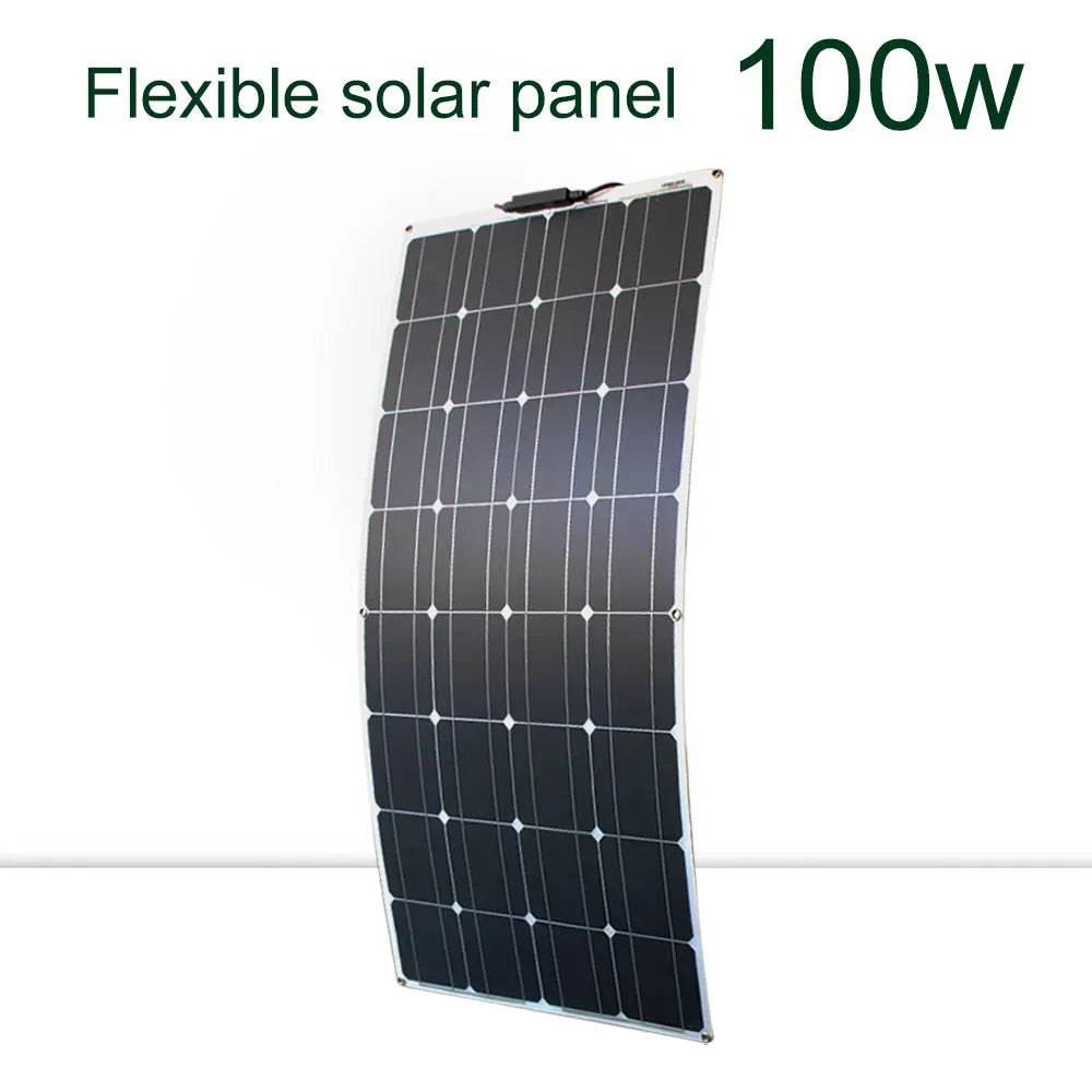 Dgsunlight Flexible Solar Panel Kit 12V 24V High Efficiency Charger