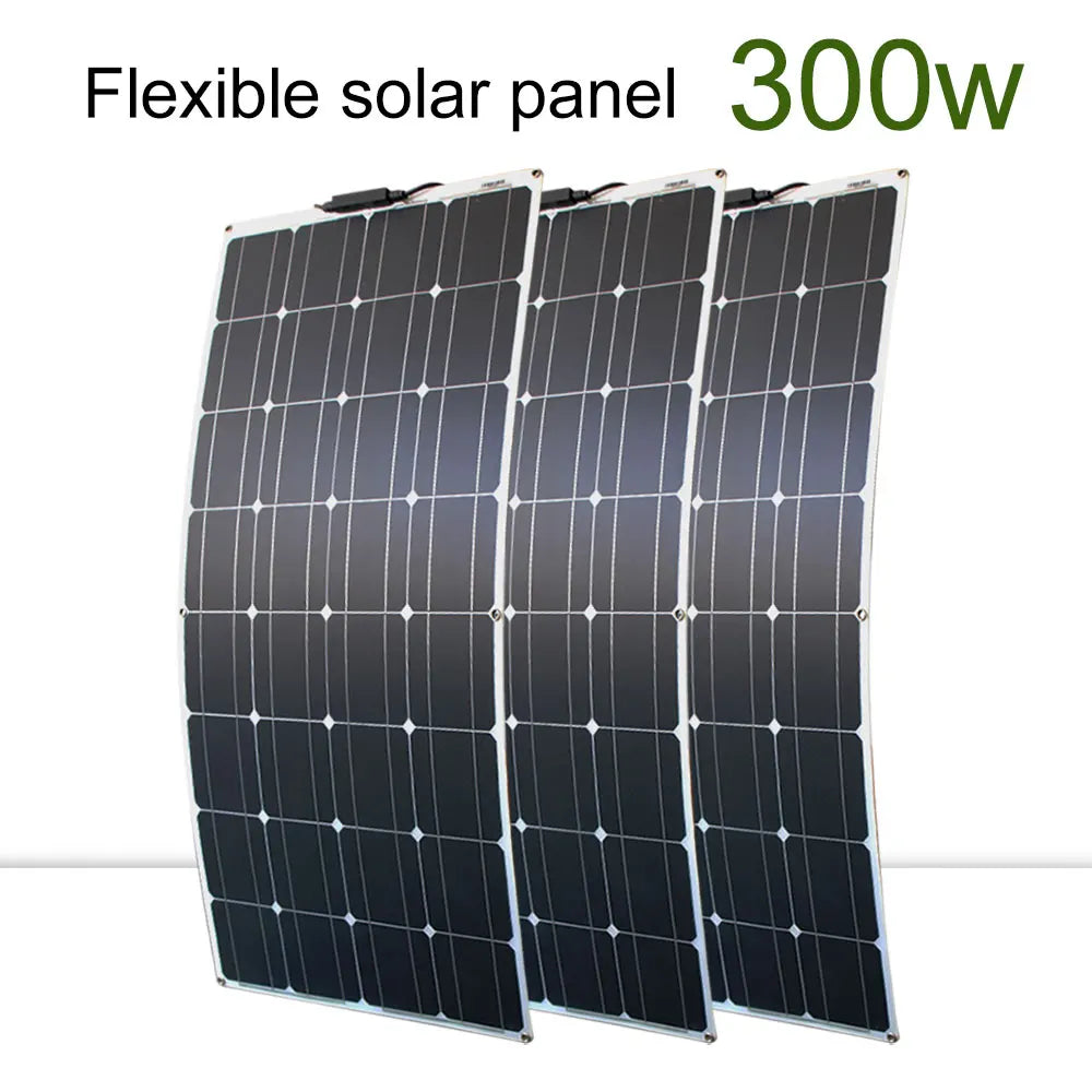 Dgsunlight Flexible Solar Panel Kit 12V 24V High Efficiency Charger