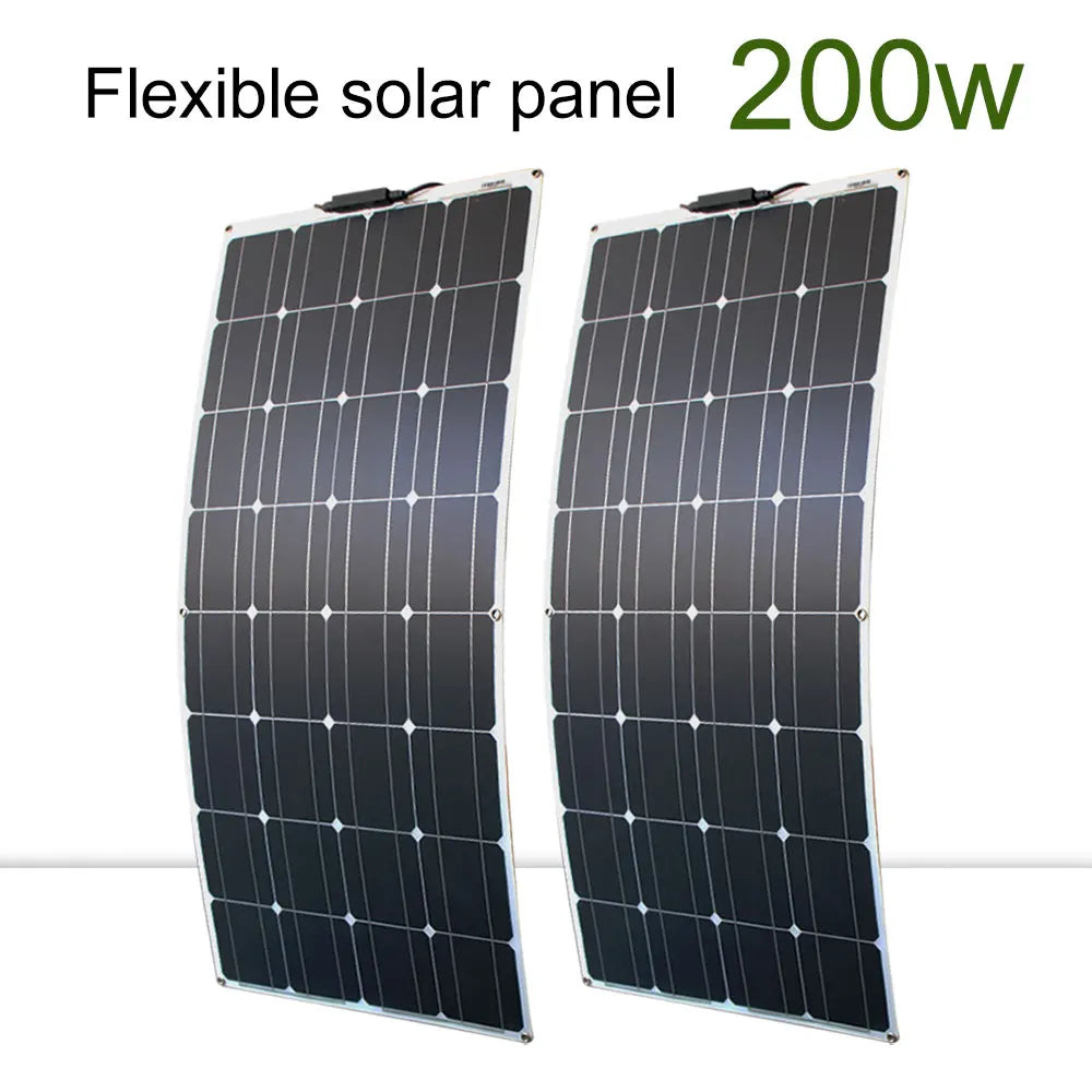 Dgsunlight Flexible Solar Panel Kit 12V 24V High Efficiency Charger