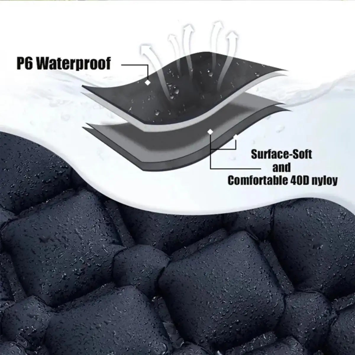 Ultralight Camping Sleeping Pad With Pillows Built In Inflator Pump