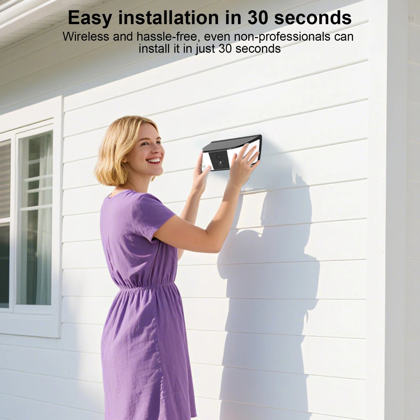 ANRAN 1296P Floodlight Solar WiFi Camera With Human Detection Alarm