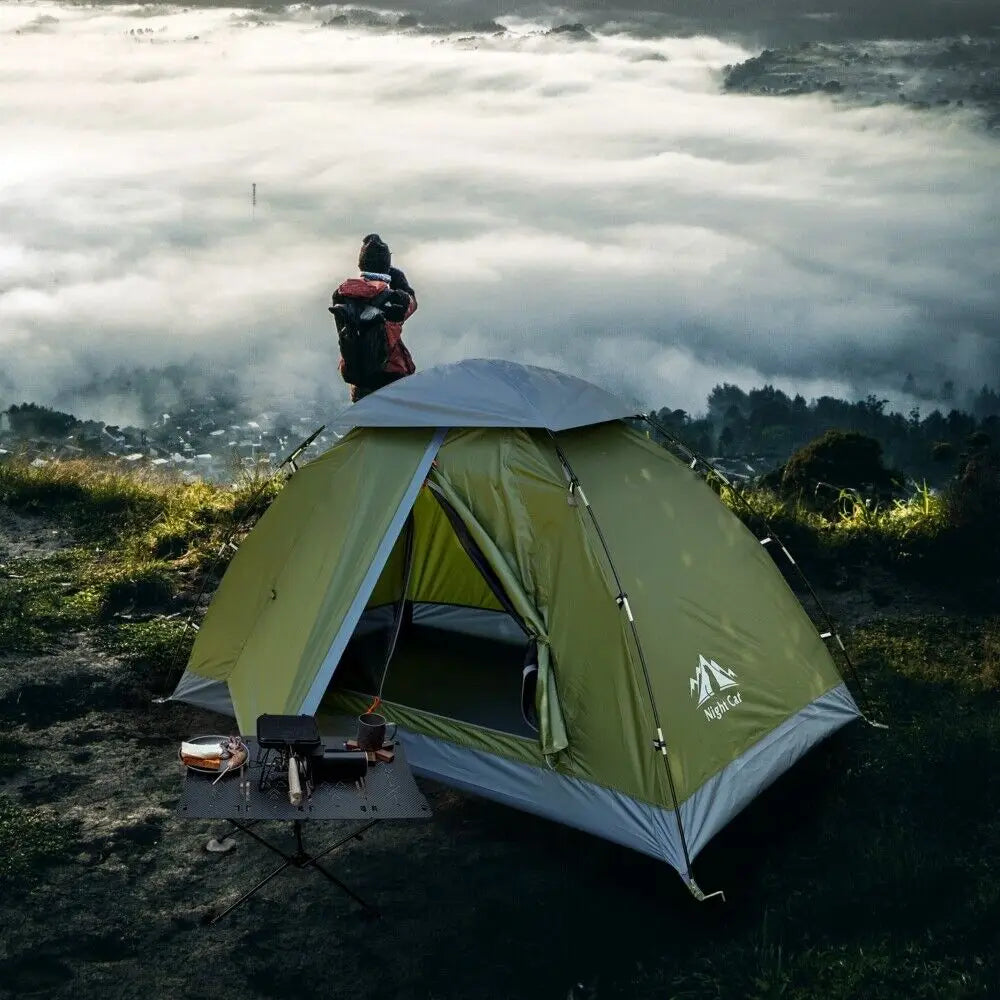 Night Cat Backpacking Tent Easy Clip Setup Heavy Rainproof