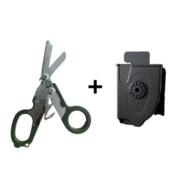 Tactical Folding Scissors First Aid Outdoor Survival Multi Tool