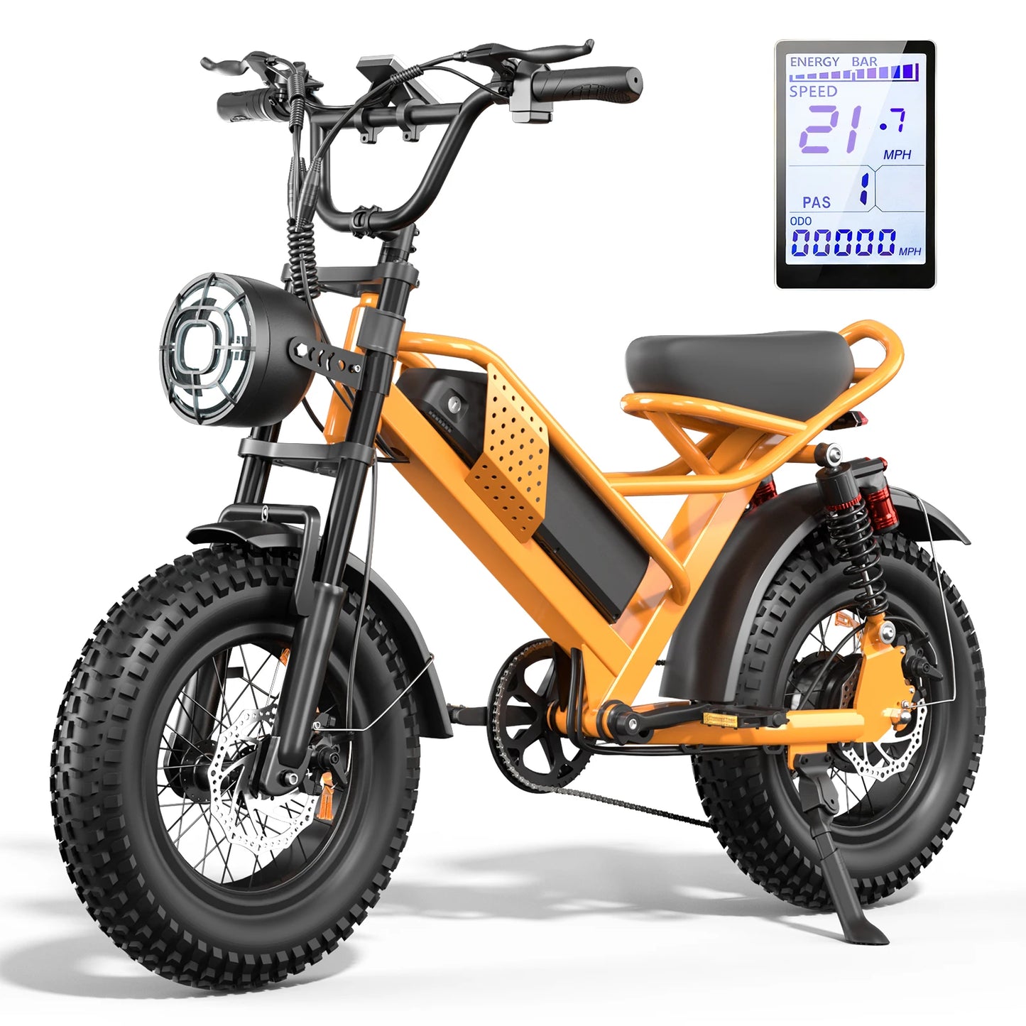 M6 1200W All Terrain Electric Bike With LED Display