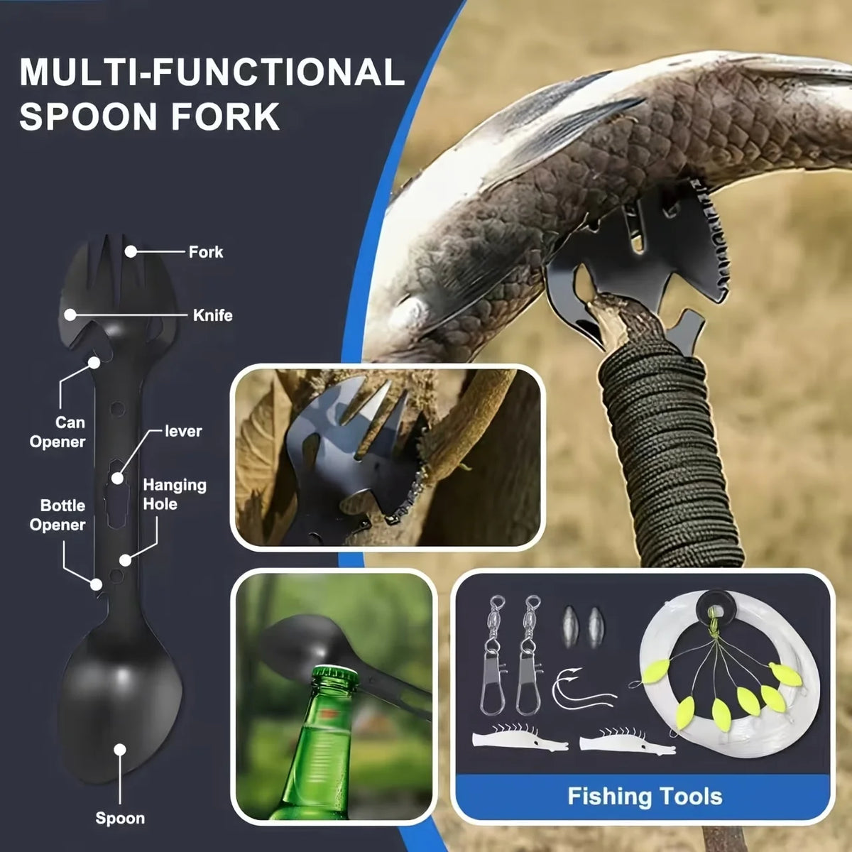 Tactical Survival Gear Kit For Camping Hiking And Hunting