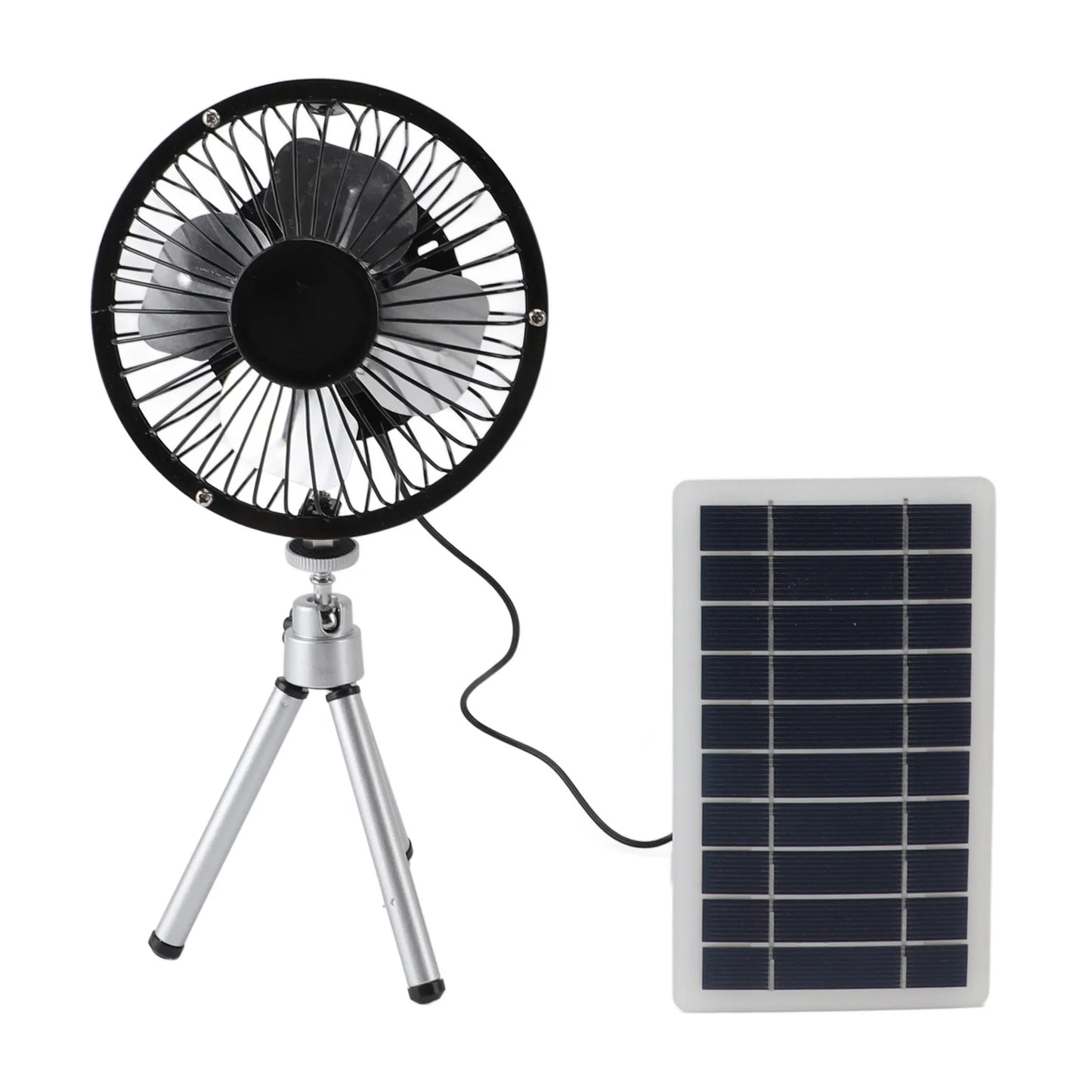 Solar Panel Powered Quiet Monocrystalline Pet House Fan With Stand