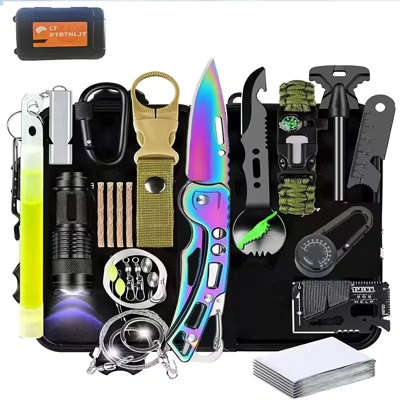 Tactical Survival Gear Kit For Camping Hiking And Hunting