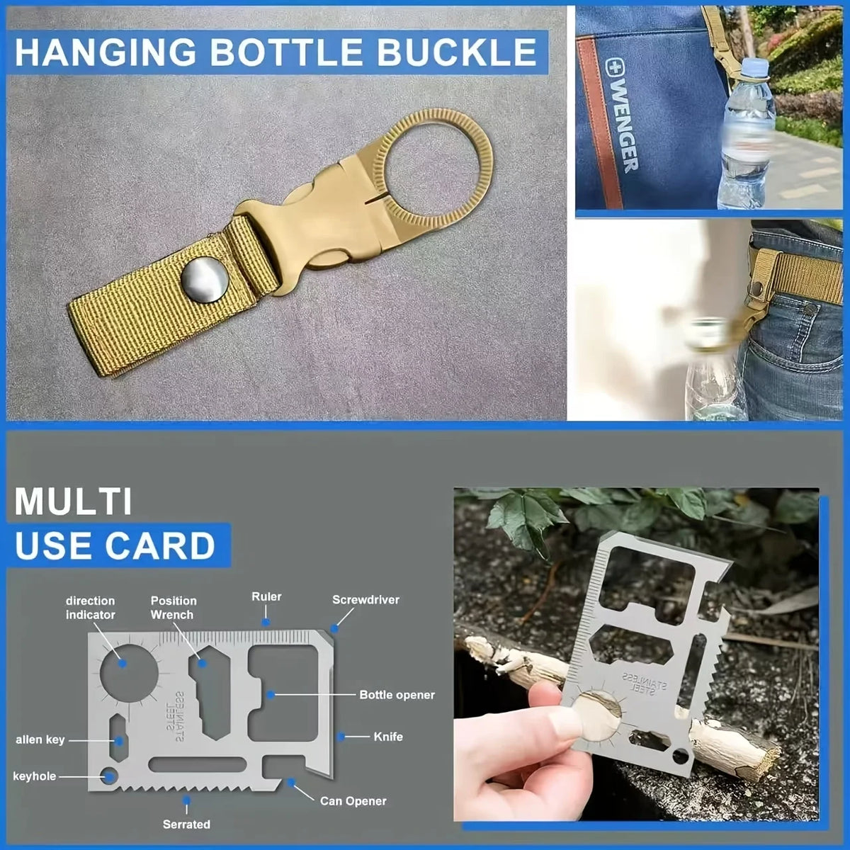 Tactical Survival Gear Kit For Camping Hiking And Hunting