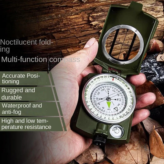 Case Outdoor Vehicle Mounted Compass High Precision Magnetic Noctilucent DisplayPanel