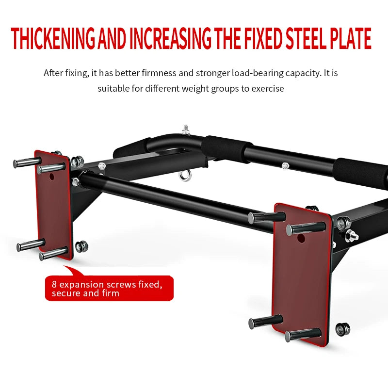 KBQ Wall Mounted Pull Up Bar for Gym Strength Training