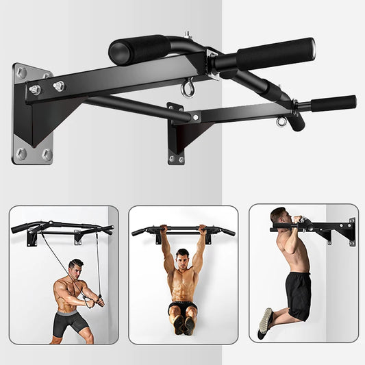 KBQ Wall Mounted Pull Up Bar for Gym Strength Training