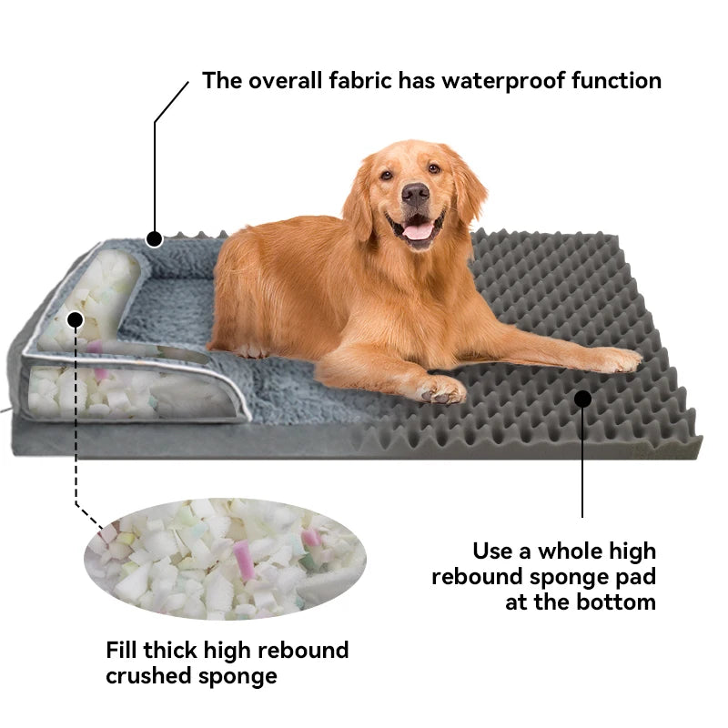 Jiangsu Dog Sofa Bed With Anti Slip Bottom Egg Foam
