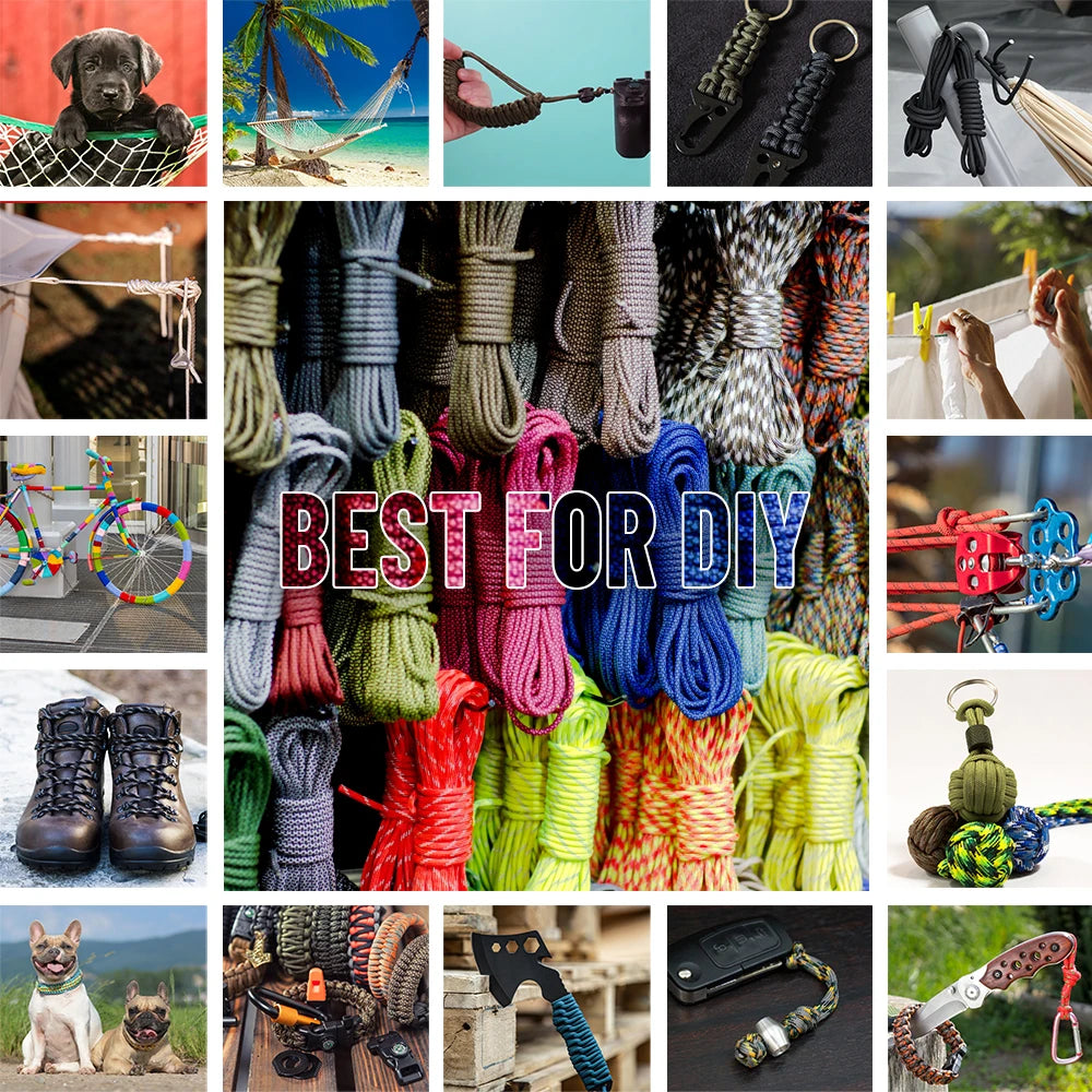 Paracord Survival Rope With Seven Inner Strands For Camping