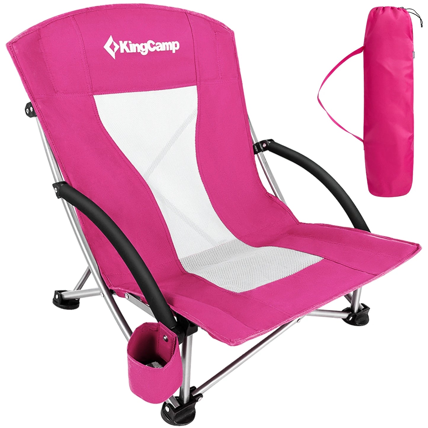 KingCamp Folding Beach Chair High Back Lightweight Camping Chair