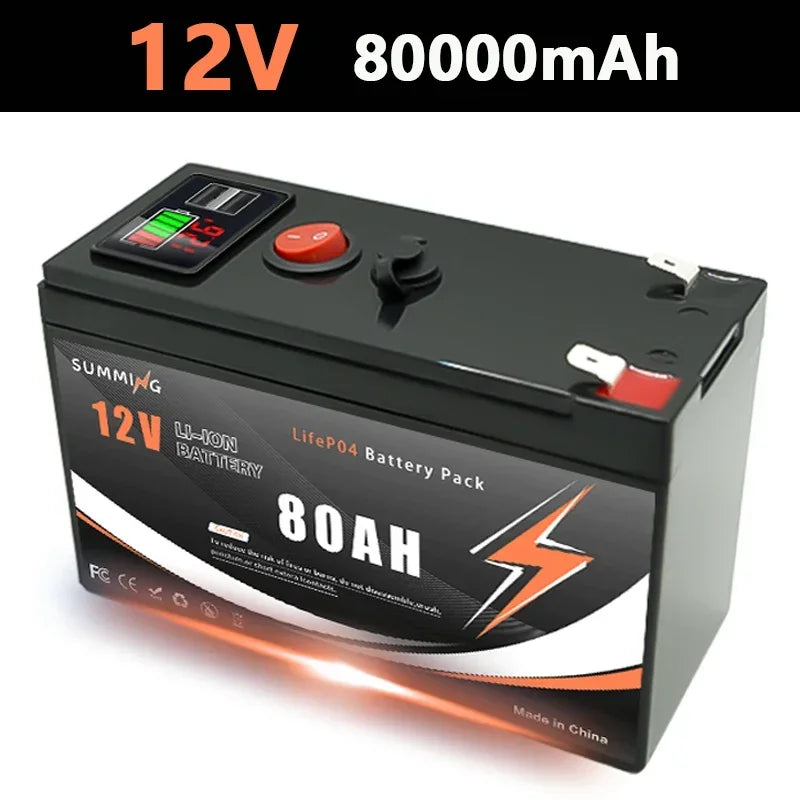 SUMMING 12V 150Ah LiFePO4 Deep Cycle Battery for Solar Power