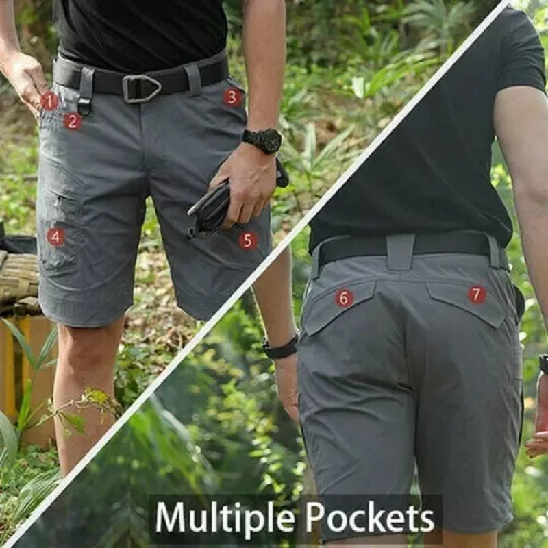 Savior Men's Tactical Cargo Shorts for Hiking Camping and Trekking