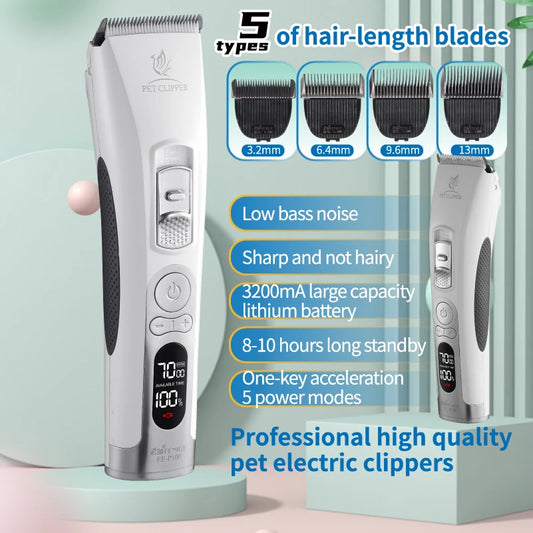Fenice Cordless Pet Clipper For Dogs Hair Trimmer Grooming