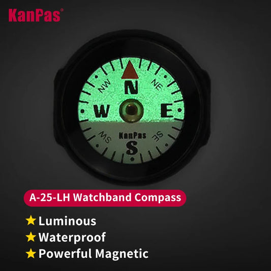 KANPAS Wristband Compass Watch Luminous Pointer with High Visibility