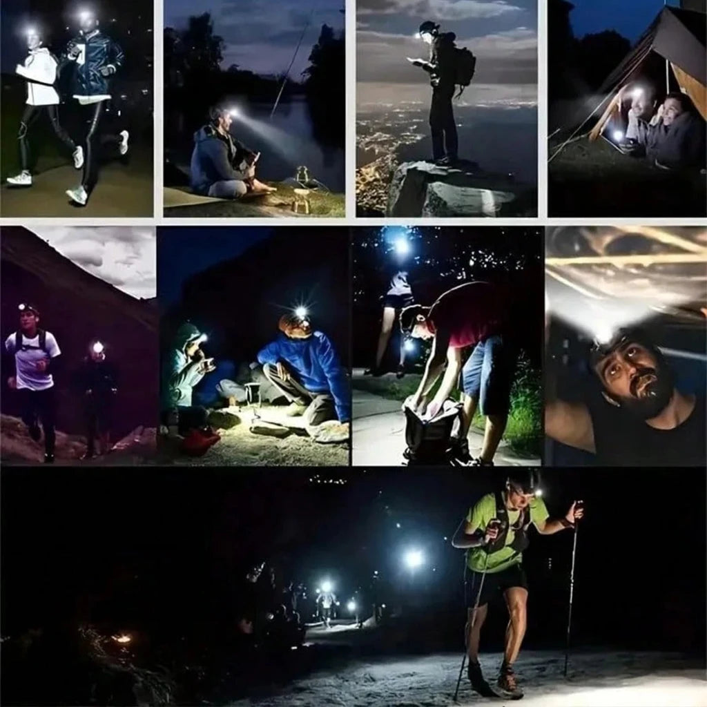USB Rechargeable LED Headlamp For Outdoor Camping And Hiking