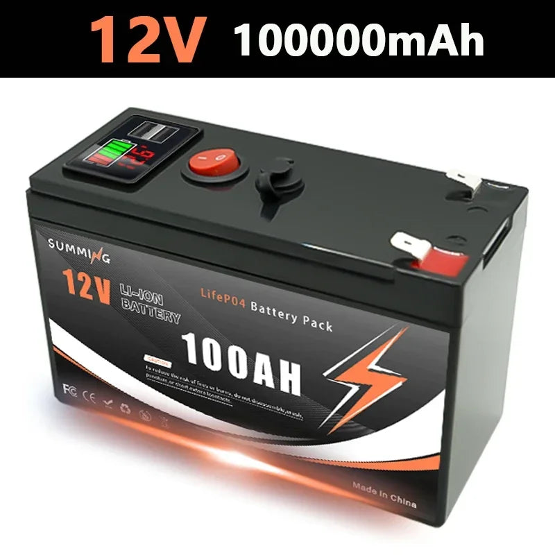 SUMMING 12V 150Ah LiFePO4 Deep Cycle Battery for Solar Power