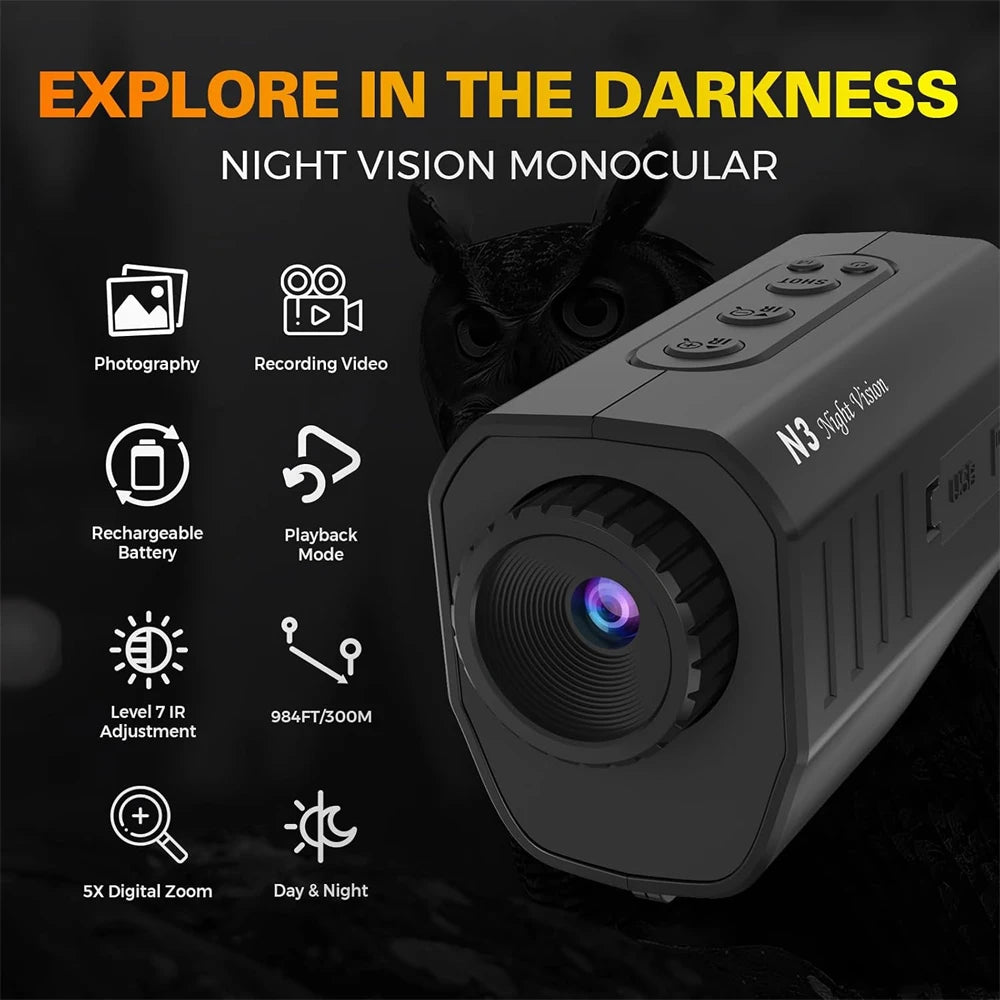 GTMEDIA N3 1080P Monocular Night Vision With Infrared