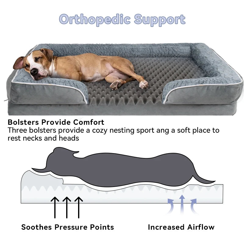 Jiangsu Dog Sofa Bed With Anti Slip Bottom Egg Foam