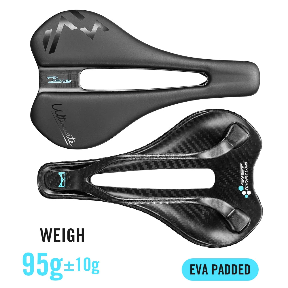 RYET 3D Printed Carbon Fiber Bike Saddle for Road Cycling