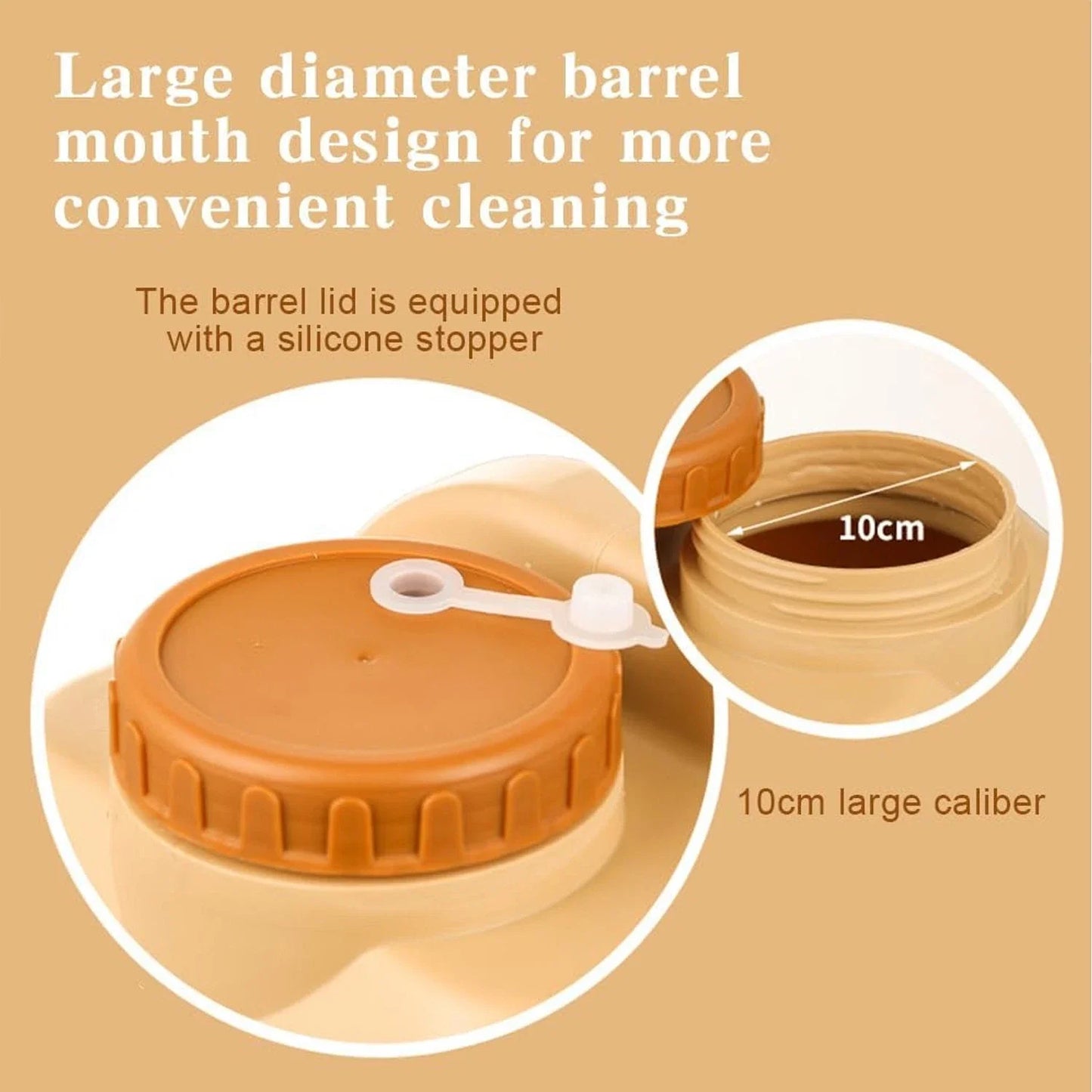 Emergency Portable Camping Water Storage Jug With Spigot
