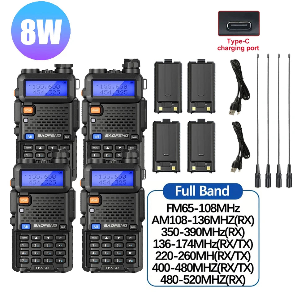 Baofeng UV5R Tri Power Walkie Talkie Dual Band
