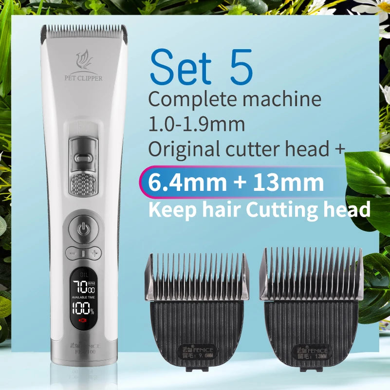 Fenice Cordless Pet Clipper For Dogs Hair Trimmer Grooming