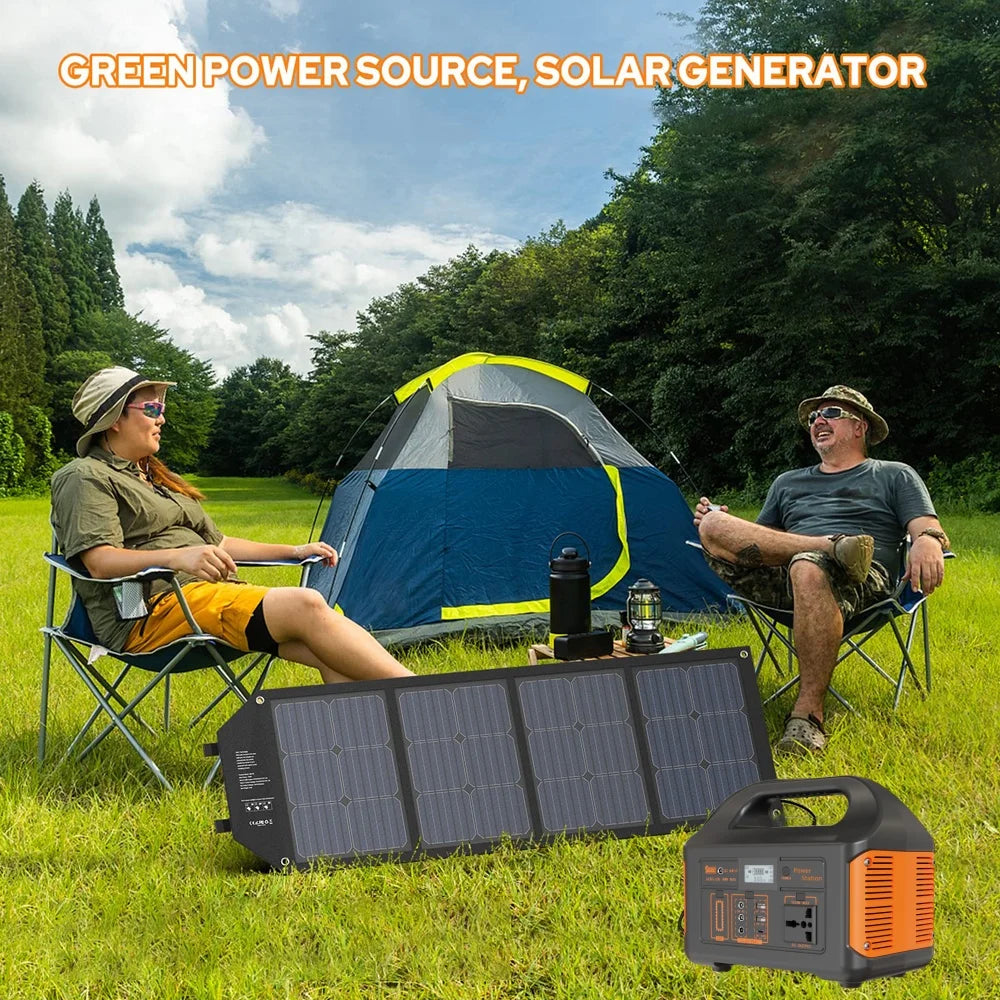 Jsdsolar Portable Solar Power Station Generator 300W 500W 110V 220V