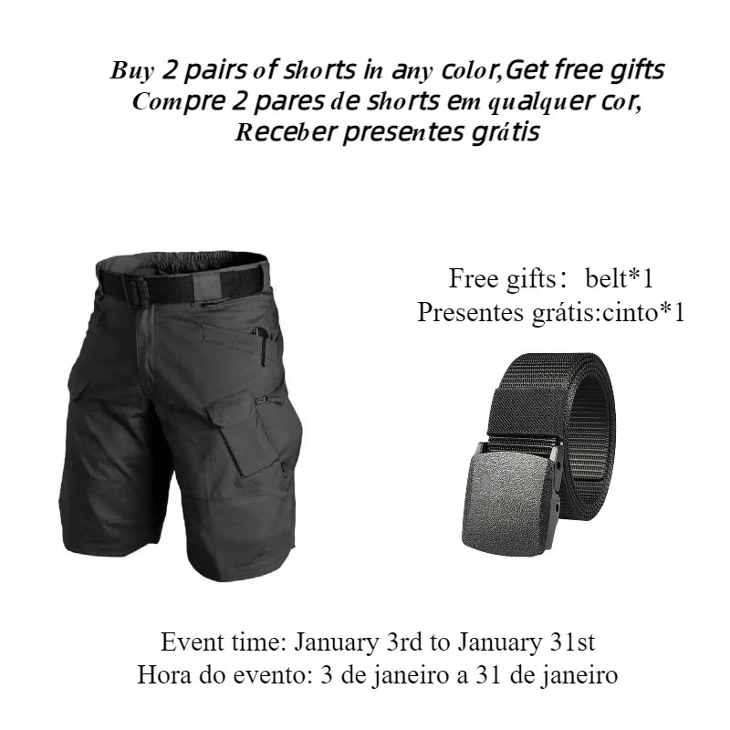 Savior Men's Tactical Cargo Shorts for Hiking Camping and Trekking
