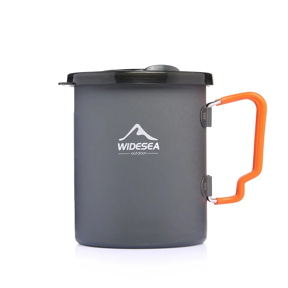 Widesea Camping Coffee Pot With French Press Outdoor Travel Mug