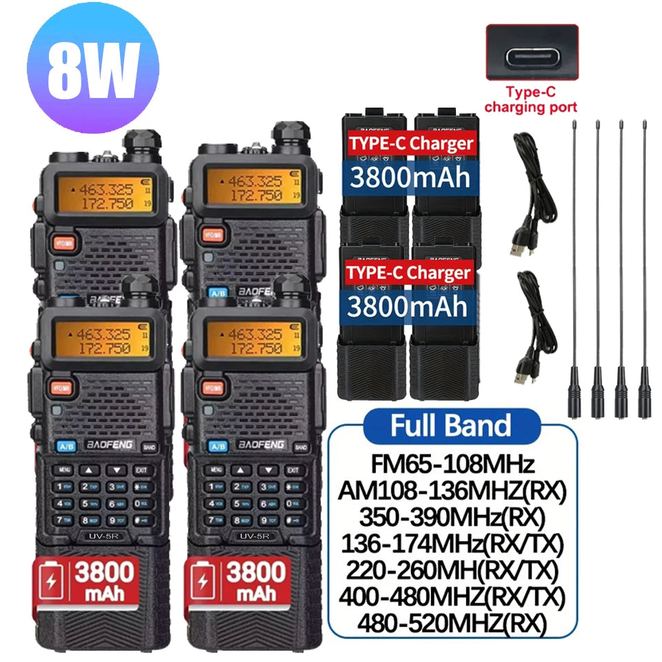 Baofeng UV5R Tri Power Walkie Talkie Dual Band