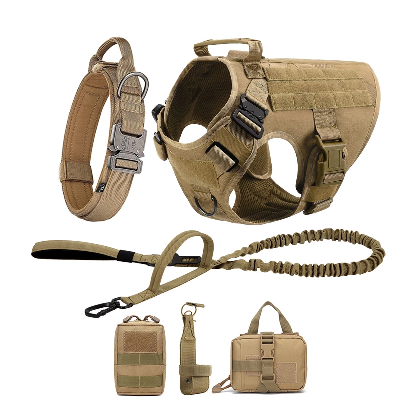 PETRAVELCN Tactical Dog Harness Vest for Training and Walking