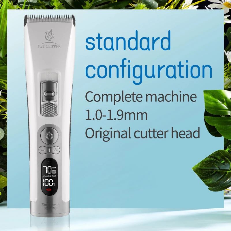 Fenice Cordless Dog Hair Clipper Trimmer For Pets Rechargeable