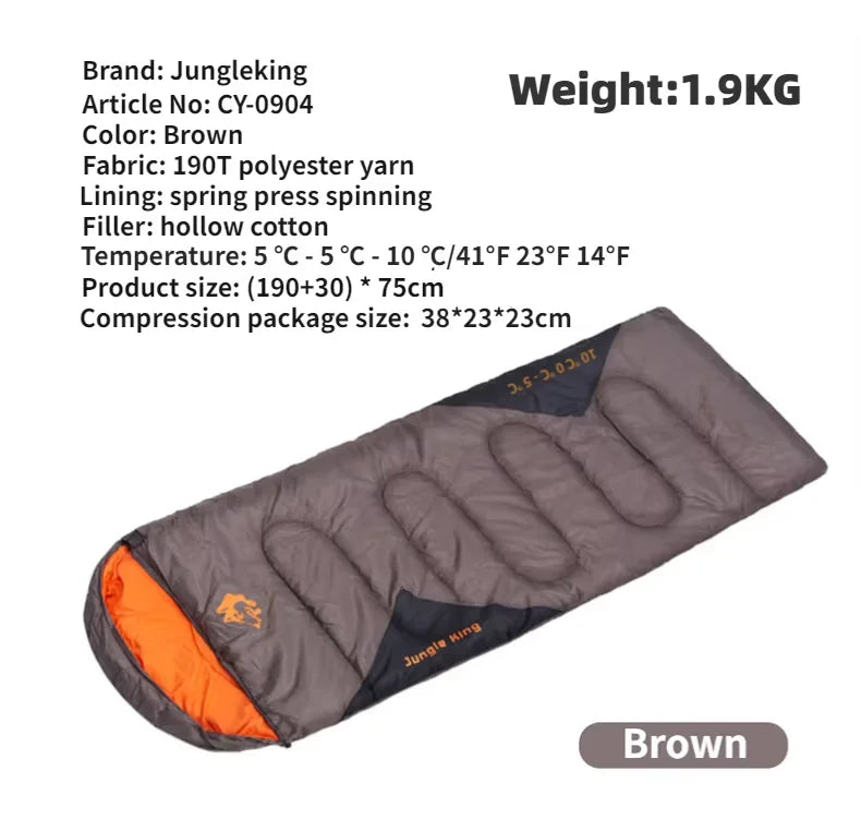 Mountainhiker Ultralight Waterproof Four Season Envelope Sleeping Bag