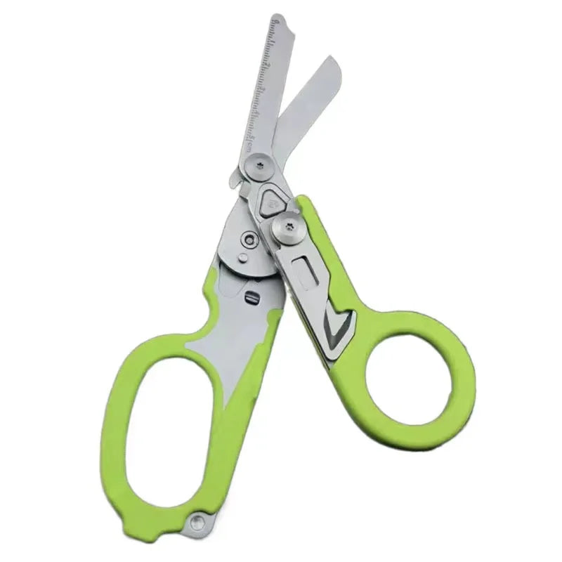 Tactical Folding Scissors First Aid Outdoor Survival Multi Tool